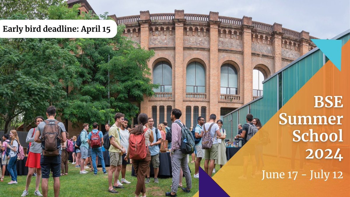 ⏰ Take advantage of our Early Bird discount until April 15 ⏰ With over 40 + short courses in Economics, Finance and Data Science, invest in your learning this summer and join us in Barcelona! Find out more and apply today: ow.ly/uSNF50ReTQR