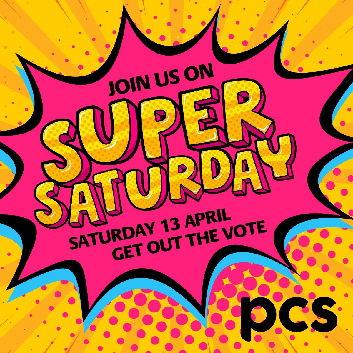 PCS will push hard on Super Saturday to get the vote out in National Ballot Activists across the country will be contacting thousands of members tomorrow to get the vote out in defence of pay, pensions and jobs. Read more: pcs.org.uk/news-events/ne… #PCS #PCSVoteYes