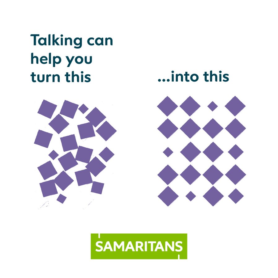 If there's something on your mind, you can talk to @Samaritans about it 24/7. 📱 116 123