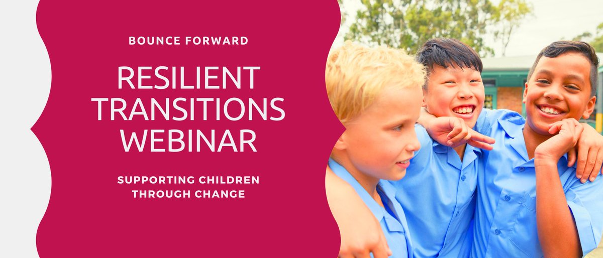 Join us at our FREE webinar to discuss how to build mental resilience as part of transition from primary school. Sign up here community.edoocoo.com/events/support…