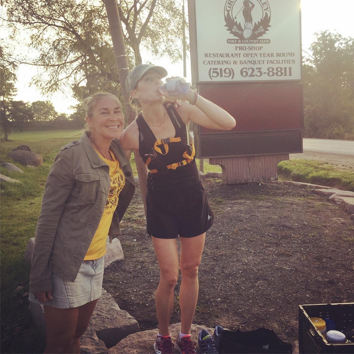 #FridayFlashback Sept. 21, 2019. Day 3 of our epic 47 day, 4,300 km journey featured Sulema James. Pictured here is with her sister Carlotta, co-founder of the Monarch Ultra. Our next event is the same date, Sept. 21st in Peterborough. Registration here: raceroster.com/events/2024/87…