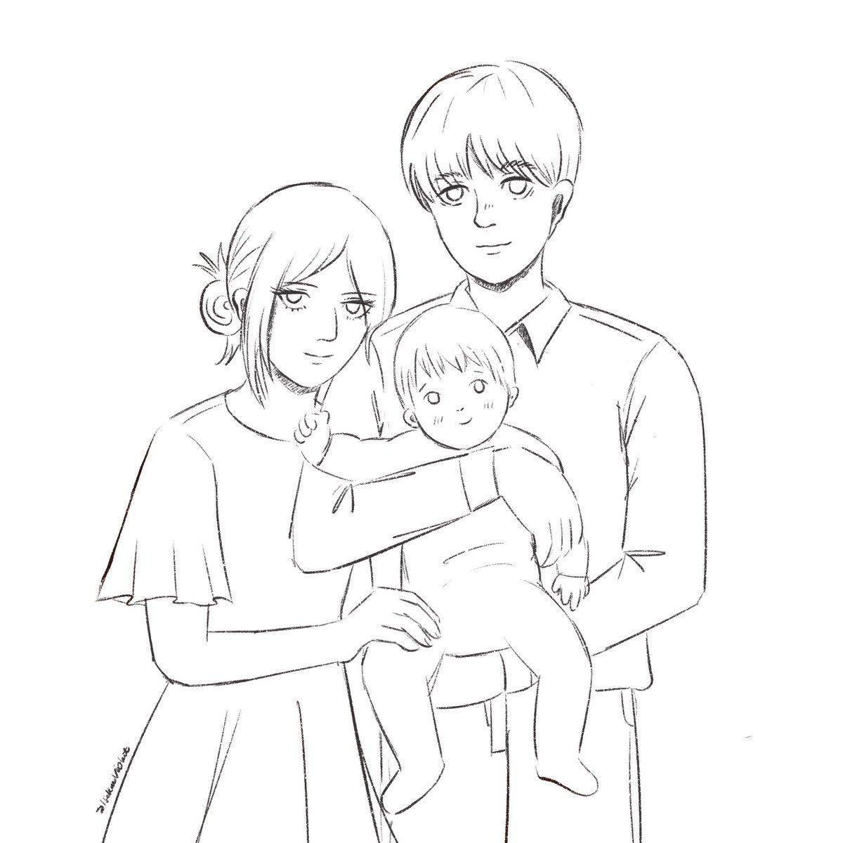 Greeting from Arlert family

#annieleonhart #ArminArlert #ShingekiNoKyojin #AttackOnTitan #aotfanart