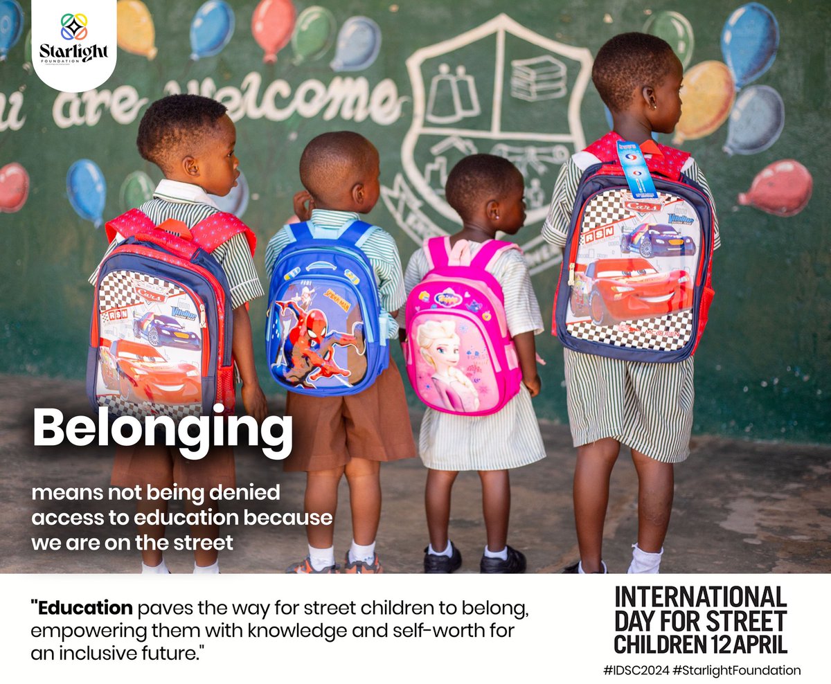 Through educational workshops, recreational activities, and community outreach, the foundation instils purpose and belonging in the hearts of these street-connected families. #Belonging #InternationalDayofStreetChildren #IDSC2024 #StarlightFoundation #StreetChildrenDay