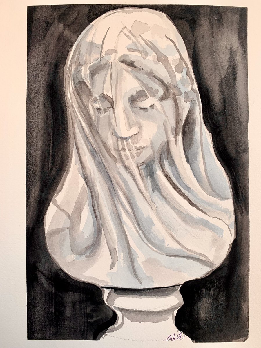 EmilyEwht's tweet photo. Thursdays #portraitchallenge✍️
Done in ink and watercolour on hot pressed paper @StCuthbertsMill
#watercolorpainting #statue #Illustrator #illustrationart #illustration #scultpure @StudioTeaBreak https://t.co/fbDke6mRcU
