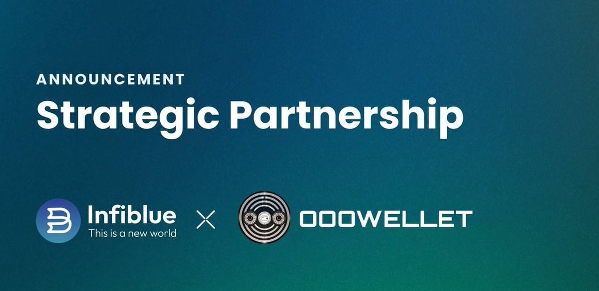 OOOWELLET × Infiblue 🤝 Our ecosystem is growing fast, diving deeper ooo the blockchain space. Discover new chances with our partner, InfiblueNFT Infiblue Chat is a leading blockchain-based social platform, aiming to redefine the social experience! We have already joined them.