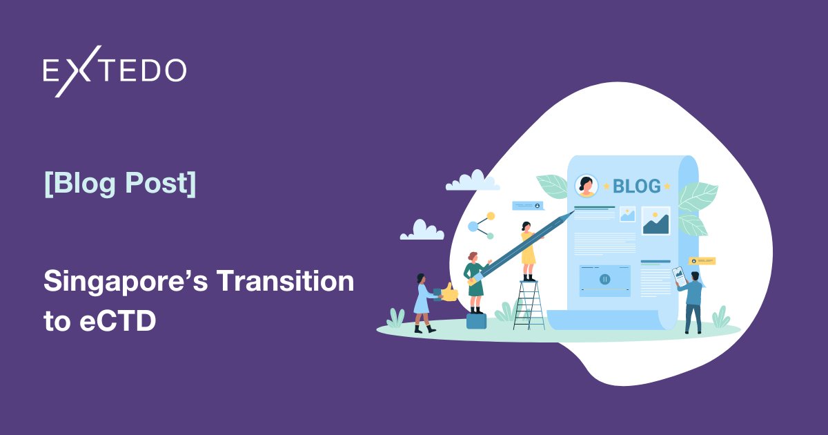 New Blog Post: Singapore's transition to eCTD 
Curious about Singapore's next big leap in regulatory innovation? Our latest blog post has all the details! Find out more here: eu1.hubs.ly/H08zb9L0

#EXTEDO #eCTD #Singapore #RegulatoryInnovation #HSA
