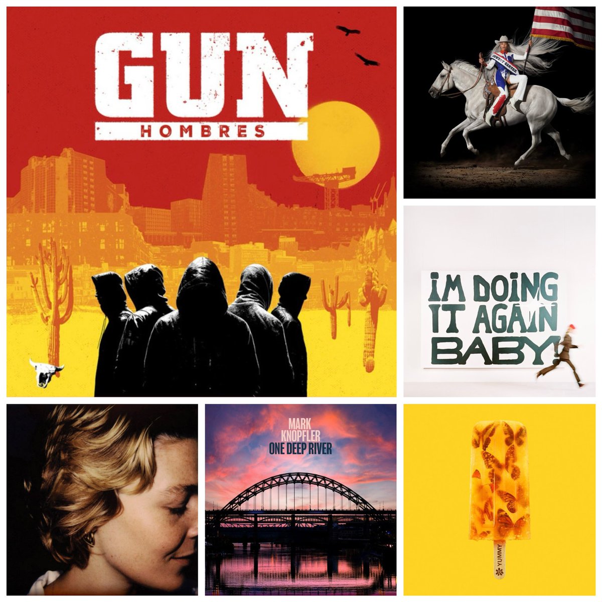 New releases this week from: @gunofficialuk @Beyonce #GirlInRed @maggierogers @MarkKnopfler @wearejames & more! #NewMusicFriday #playlist #NMF