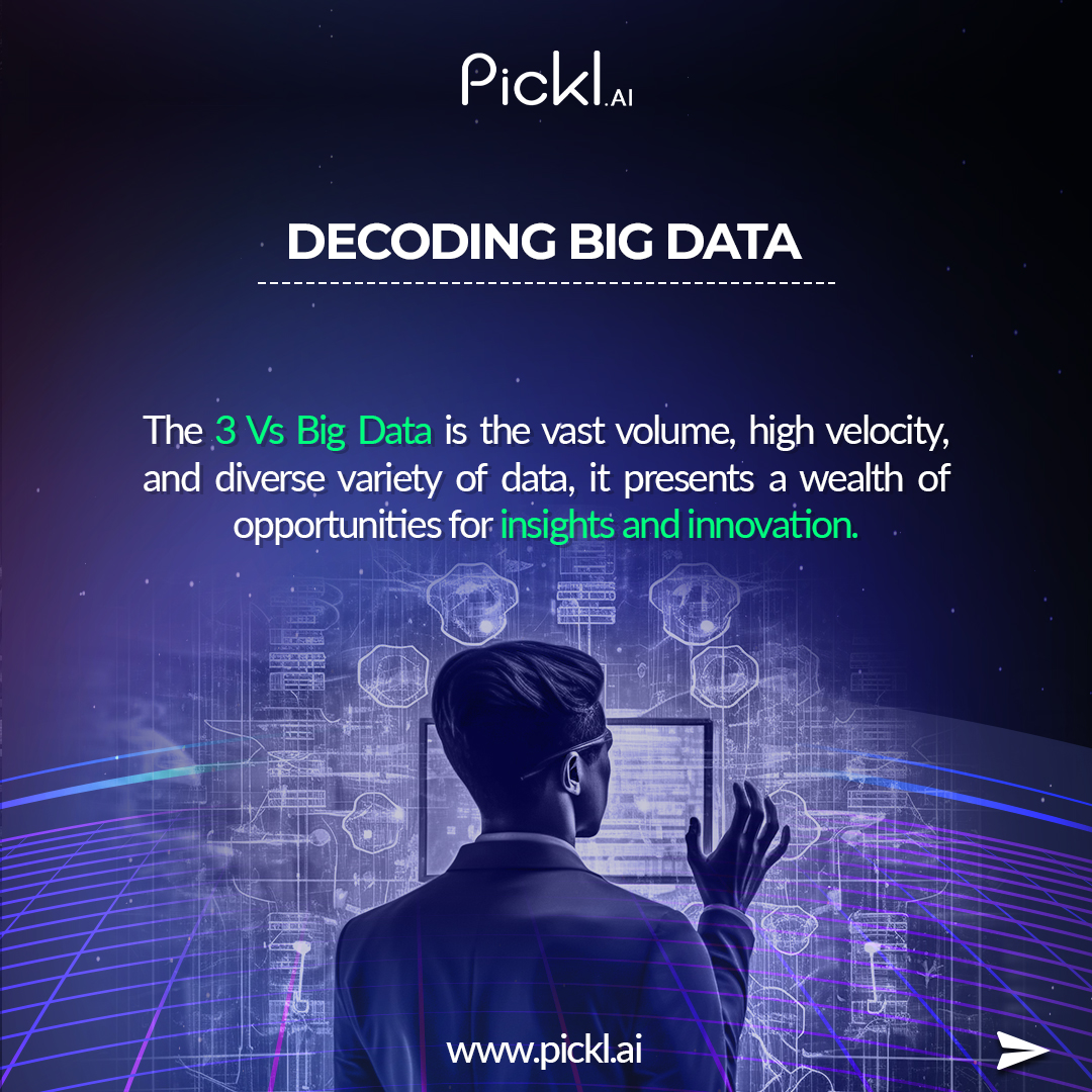 pickl_ai's tweet image. Speed, Scale, and Substance: Journey through the 3 Vs of Big Data 🚀

#bigdata #bigdatajobs #bigdatatechnologies #decodingbigdata #THE3 #pickl