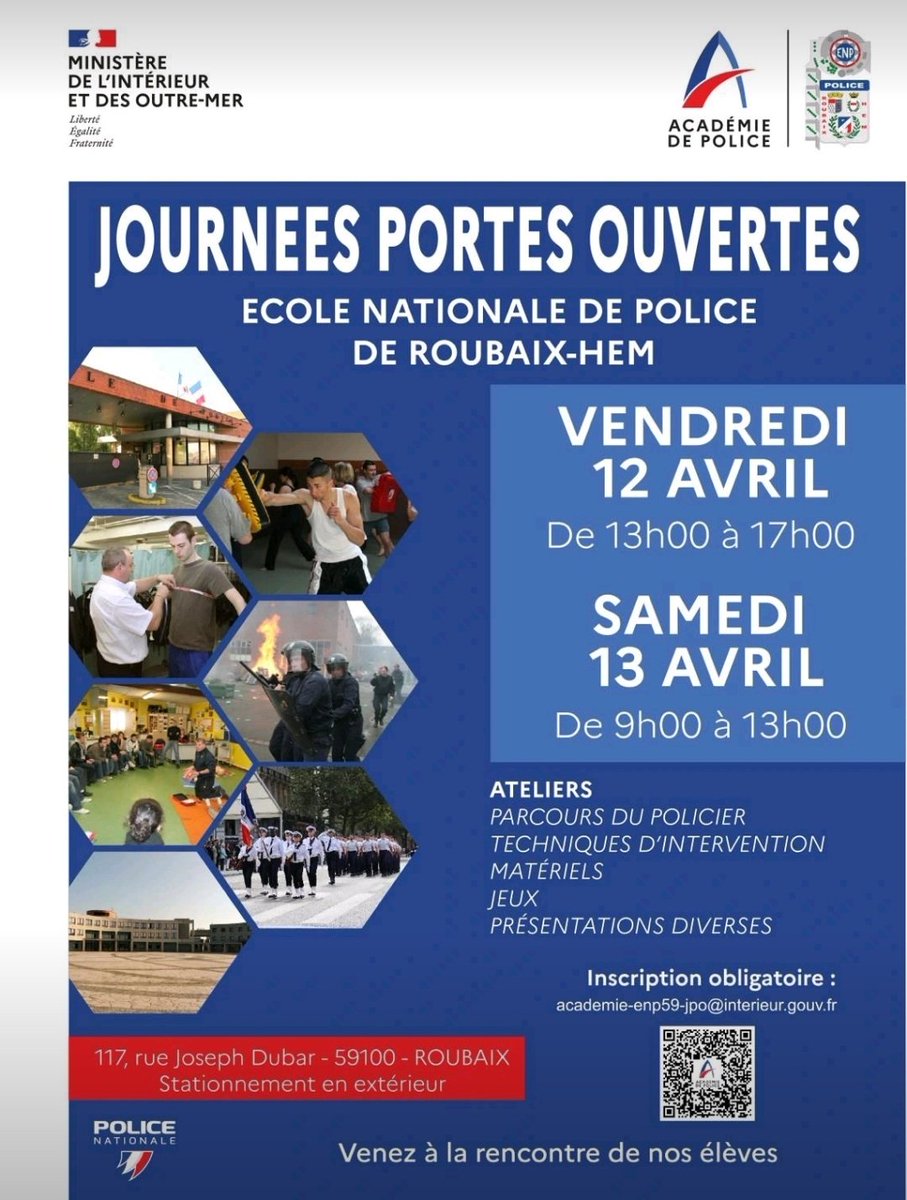 Vous voulez découvrir le metier de policier de l'interieur ? Allez y 😉 👮👮🏿‍♂️👮🏽‍♀️👮🏻‍♀️👮🏽🇨🇵 #PortesOuvertes #Roubaix #Police