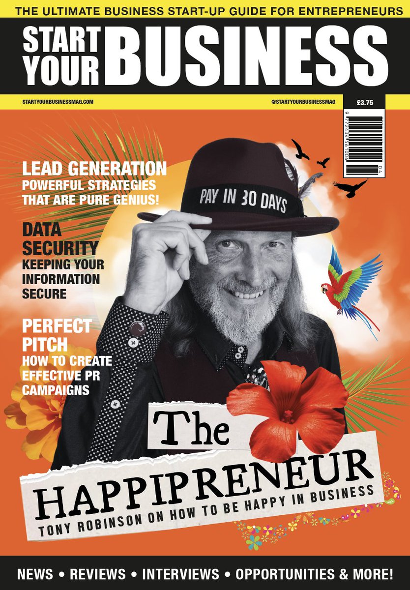 Fantastic to see @TonyRobinsonOBE article in Start Your Business on How to Be Happy in Business. It's a must read for politicians and policy developers on what our Micro and Small Businesses really need.