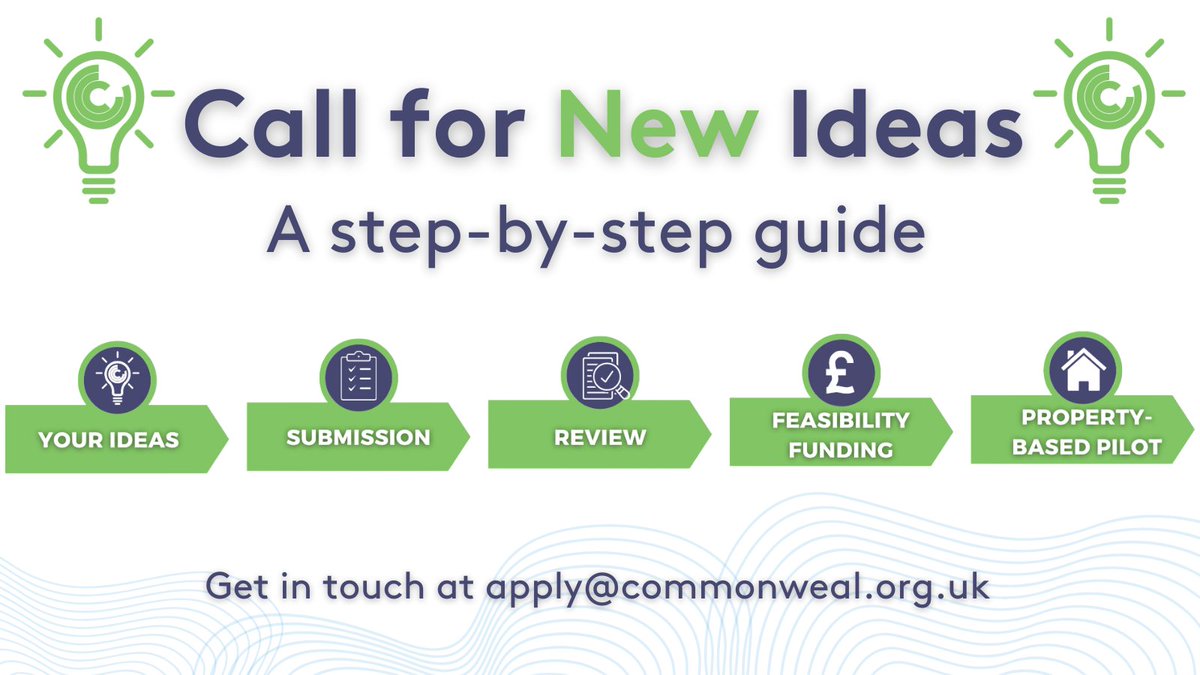 CommonwealTweet's tweet photo. 💡💷 Up to £10,000 is available for not-for-profits keen to devise housing model ideas that address specific injustices facing young people.

Think you have an original idea?

📝 Our Call for New Ideas can help bring your idea to life.  

Find out more: https://t.co/tou23d15Kf https://t.co/IfptjTbOom
