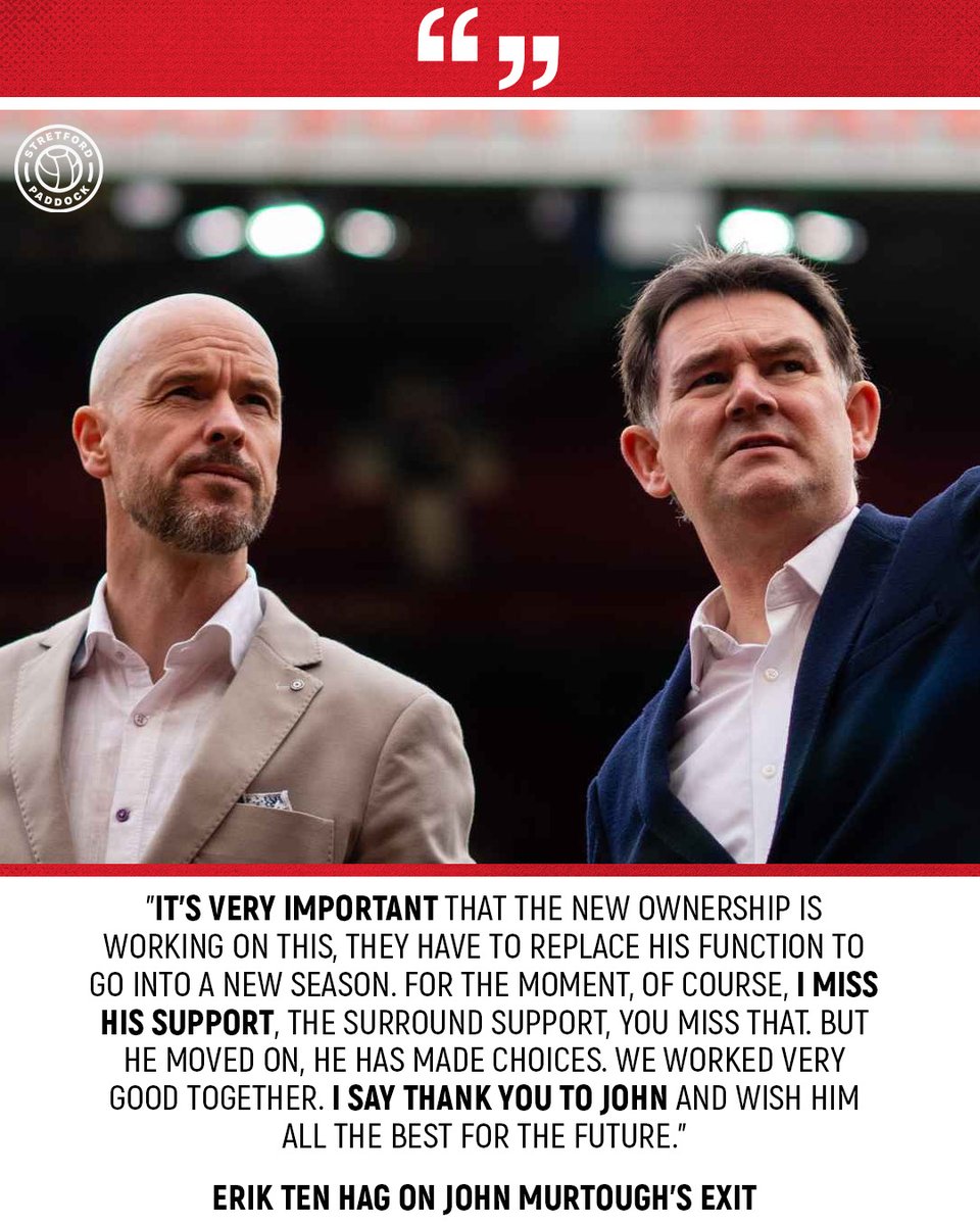 Ten Hag on John Murtough's #MUFC exit 🗣️