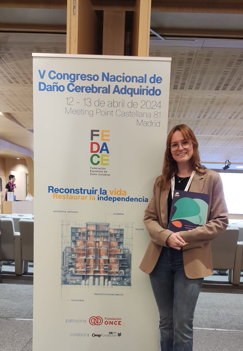 Hoy nuestra compañera Celia, trabajadora social de CIRON, está en el V Congreso Nacional de Daño cerebral adquirido de la Federación Española de Daño Cerebral. #TrabajoSocial #dañocerebraladquirido #cironrehabilitación