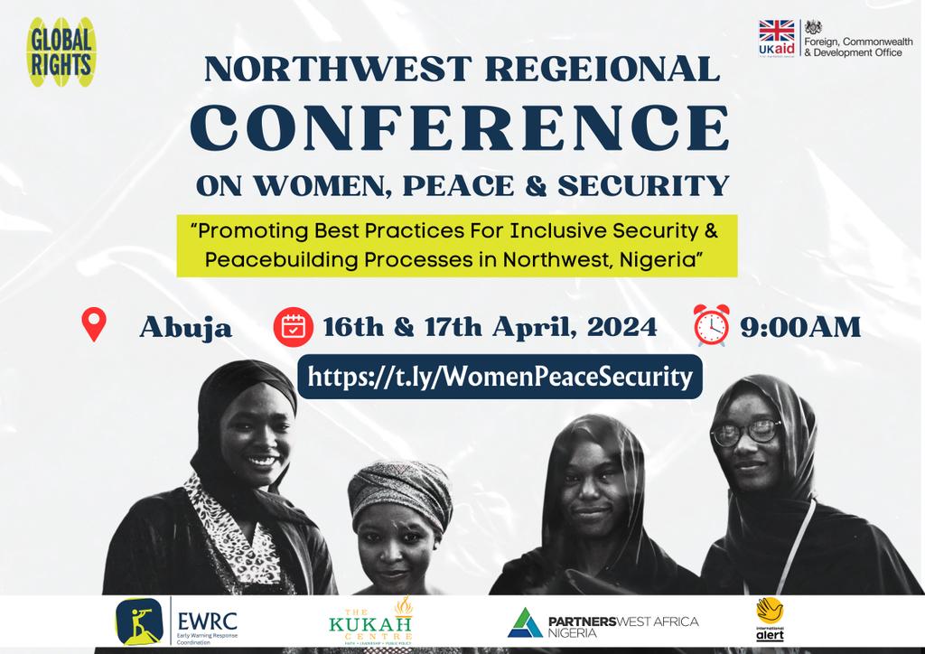 Global Rights invites you to its Northwest Regional Conference on Women Peace and Security with the theme: 'Promoting Best Practices for Inclusive Security and Peacebuilding Processes in Northwest, Nigeria'. Since 2023, in partnership with the Kukah Centre and with support from…