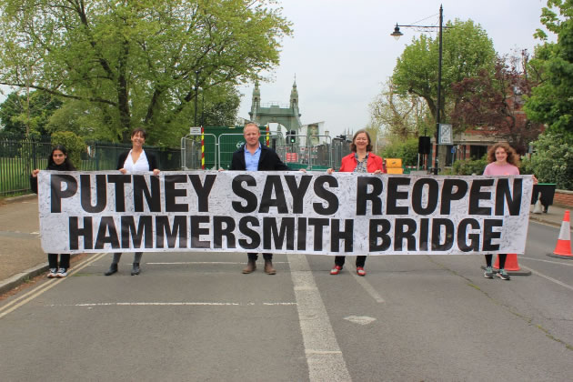 Fleur Anderson Marks Hammersmith Bridge's Unhappy Anniversary Five years since the closure with no reopening in sight putneysw15.com/default.asp?se…