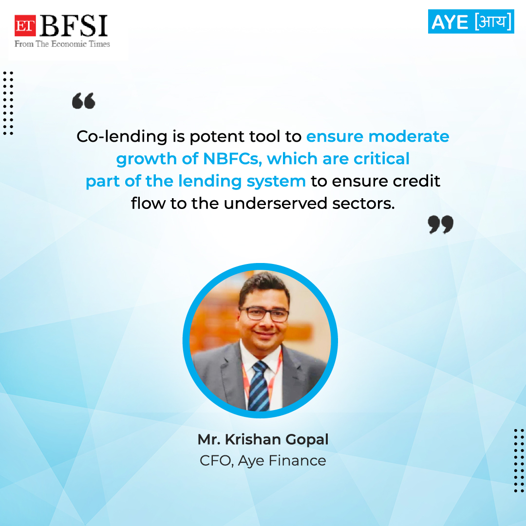 With concerns regarding rapid growth of personal loans, co-lending is shifting more towards MSMEs to bridge the credit gap in the sector.
Read more at bit.ly/3Ups2Yp

#AyeFinance #PersonalLoan #MSMELoan #Colending #BusinessGrowth #Entrepreneurship #FinancialSolutions