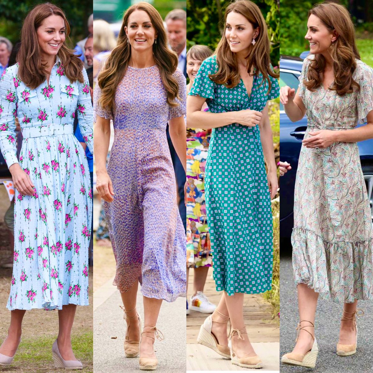 The Princess of Wales in spring/summer dresses 🌸☀️