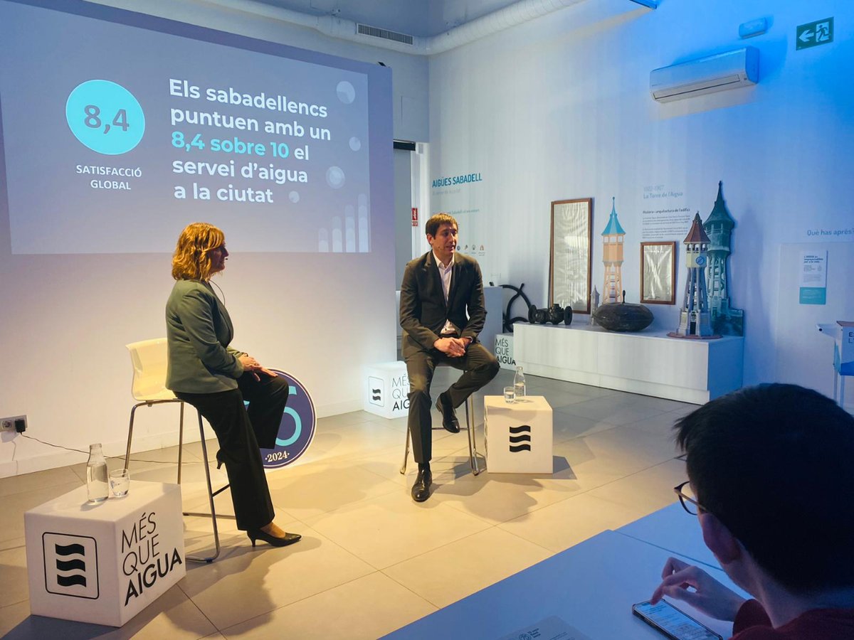 La ciutadania valora amb un notable alt, un 8,4 sobre 10, el servei prestat per <a href="/AiguesSabadell/">Aigües Sabadell | #MésQueAigua</a>; la nota més alta dels últims anys

Així es desprèn dels resultats de l’enquesta anual de satisfacció dels sabadellencs, que hem presentat avui

+info: n9.cl/u16vqk