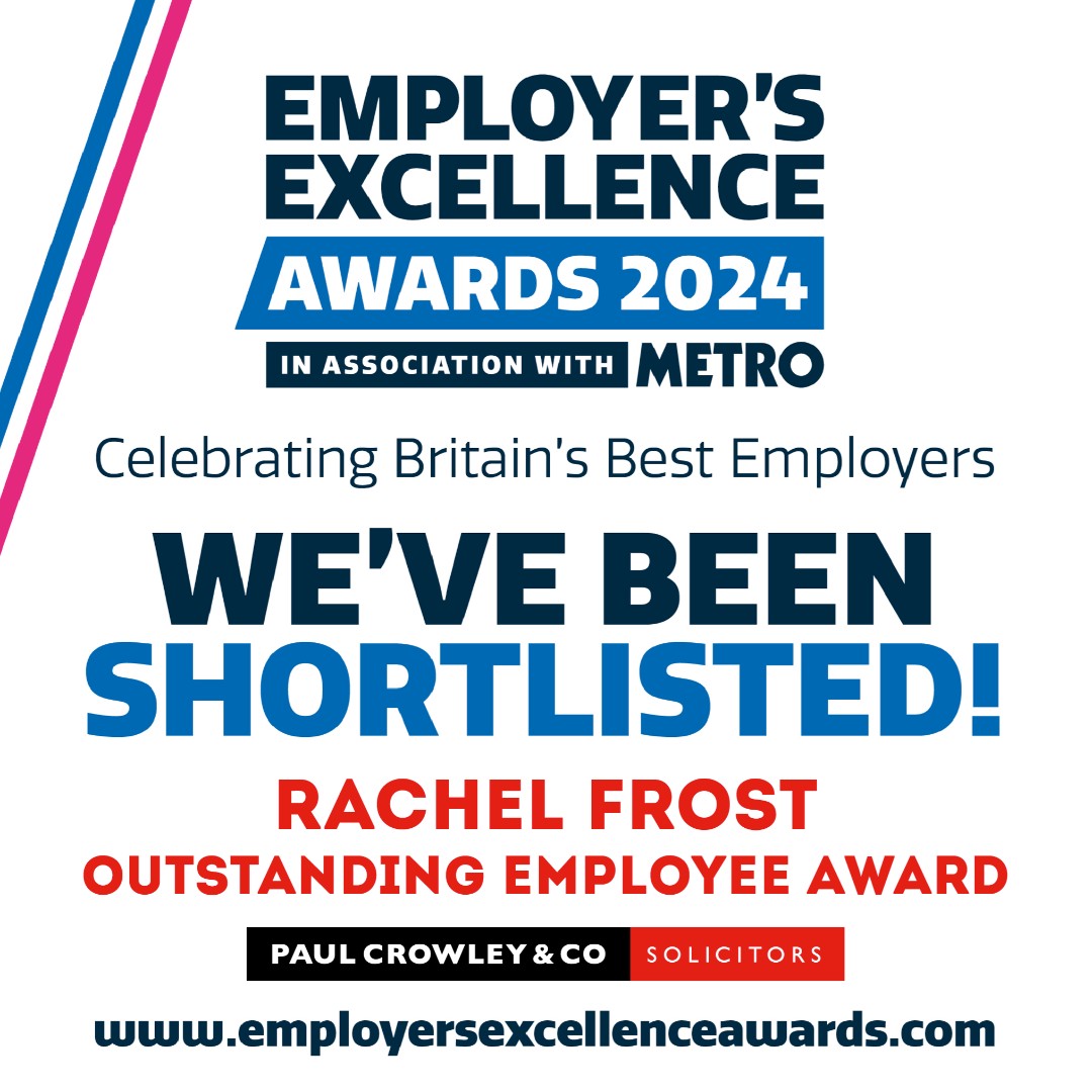 Congratulations to  👩‍🦳  Rachel  ⭐ 

#EEAwards24 #Employer’sExcellenceAwards #Employer’sExcellenceAwards2024 #paulcrowleysolicitors #paulcrowleyandcosolicitors #paulcrowleyandco #liverpoollawyers #liverpoolsolicitors #Liverpool #england #northwest #solicitorsfirm #legaladvice