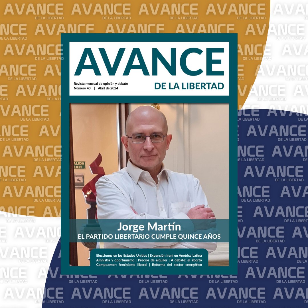 👋 ¡Buenos días! 📖 Os animamos a leer el número de abril de la Revista Avance, donde entrevistamos a Jorge Martín, Secretario General del @partidolibertad. 📢 Además, se tratan asuntos tan interesantes como lo son la actualidad de las elecciones estadounidenses, la expansión