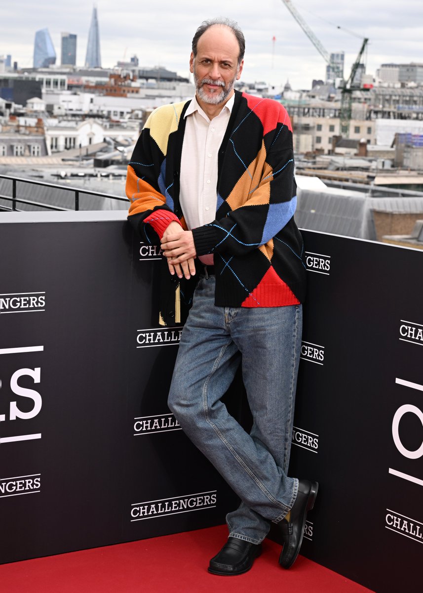 Lucas Guadagnino in LOEWE Spring Summer 2024 to attend the 'Challengers' Photocall in London. #LOEWE