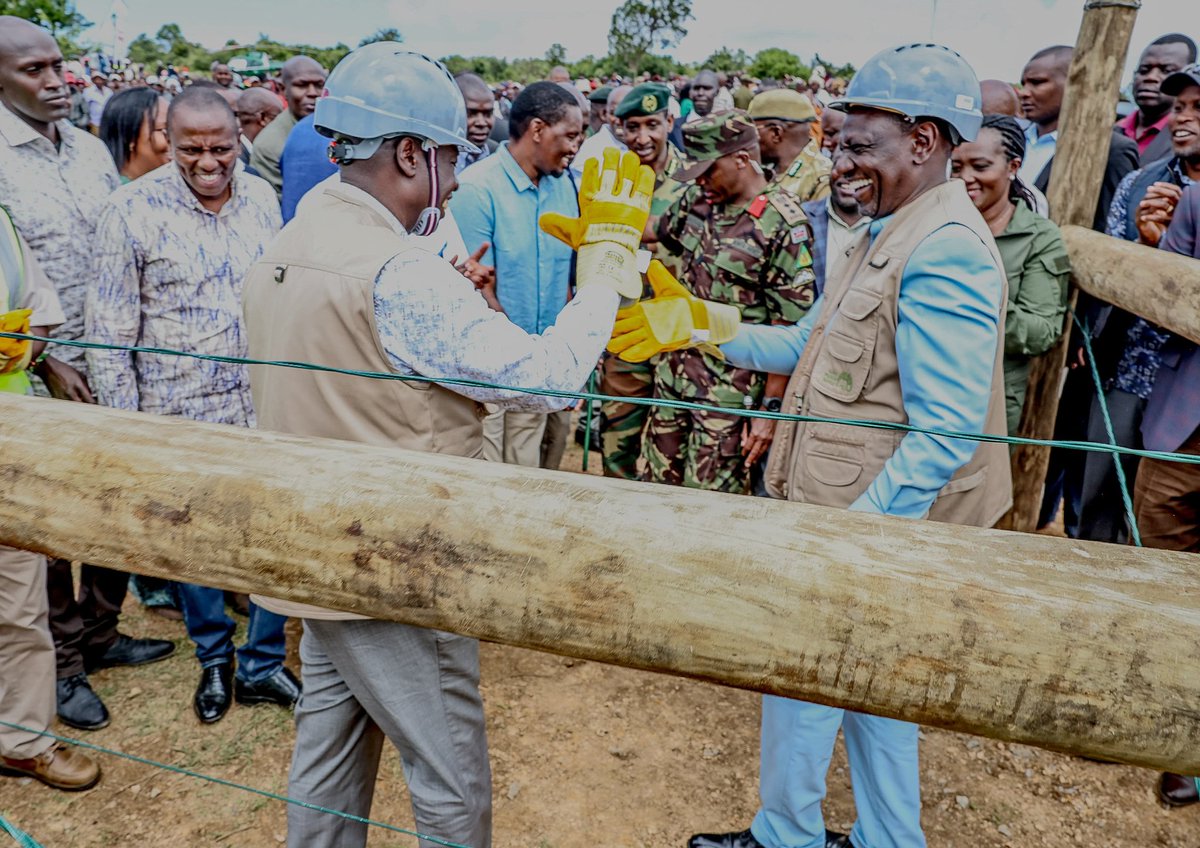 Relief for Laikipia residents as President @WilliamsRuto and Deputy President @rigathi bring to an end, the incessant Human-Wildlife conflict that has caused losses for decades. This move catalyzes production in the region while bolstering nature and wildlife conservation…