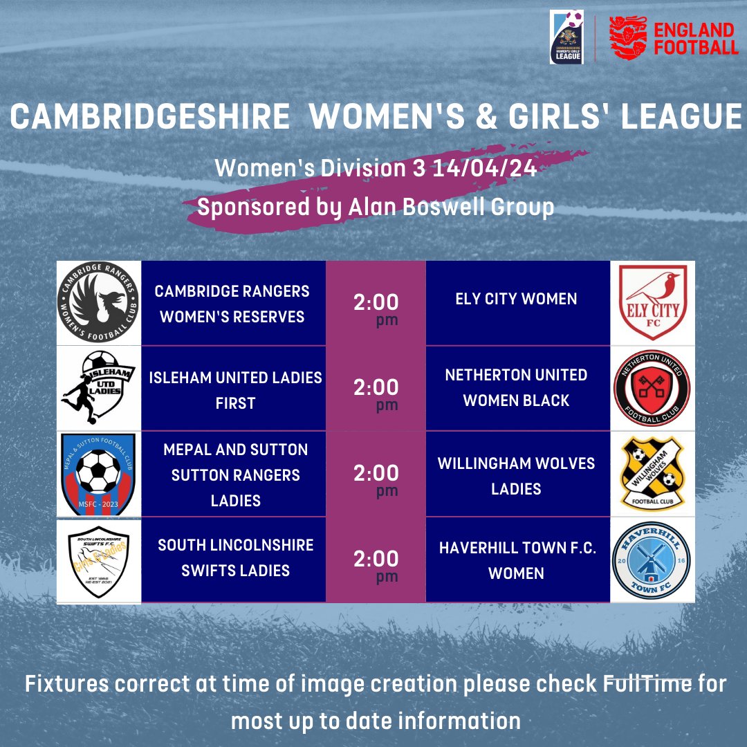 Title race could go down to the wire in the <a href="/ABGroup/">Alan Boswell Group</a> Women's Division 3. 🏆

Big fixtures this weekend which could define the season!