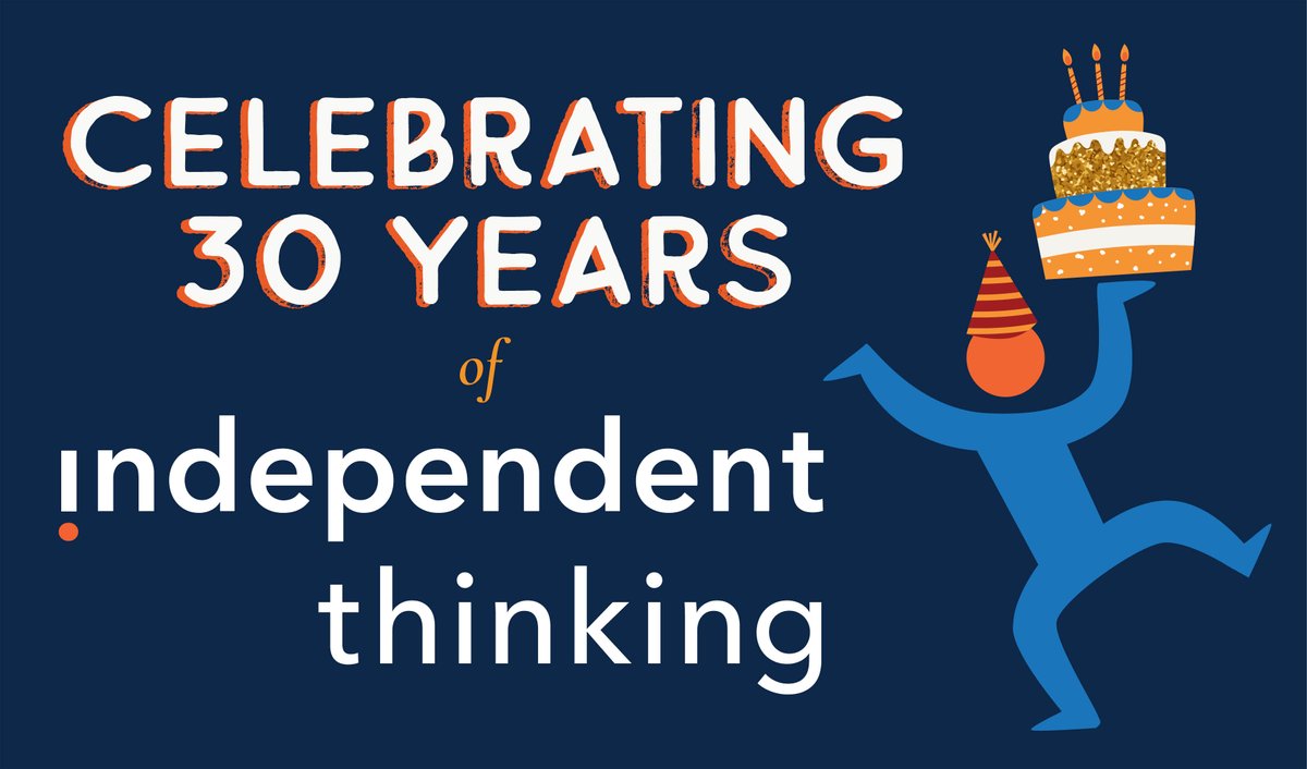 Bookings now open for our 30th birthday Big Day Out education conference in June. Over 30 Associates all in one amazing event covering a whole variety of topics independentthinking.co.uk/events/our-30t…