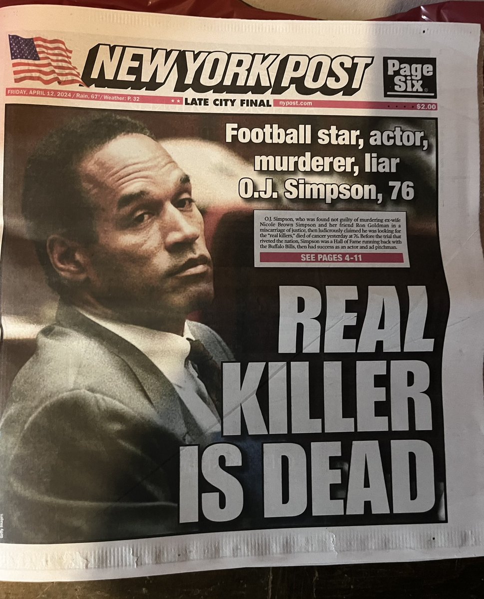 Wow, this NY Post front page…