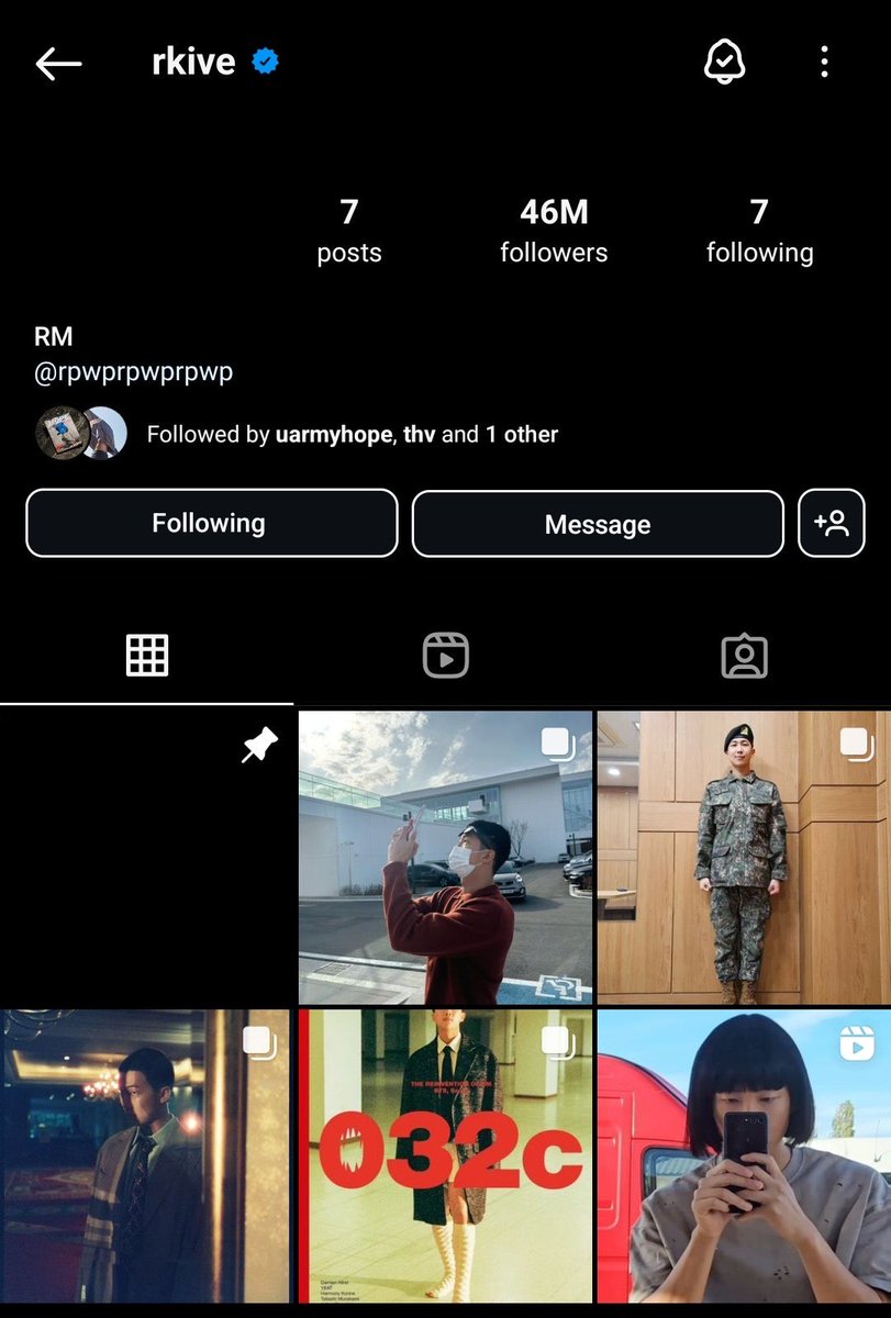 NAMJOON ARCHIVED MAJORITY OF HIS INSTAGRAM POSTS AGAIN OH HES COMING AHISSVSKSVSJS