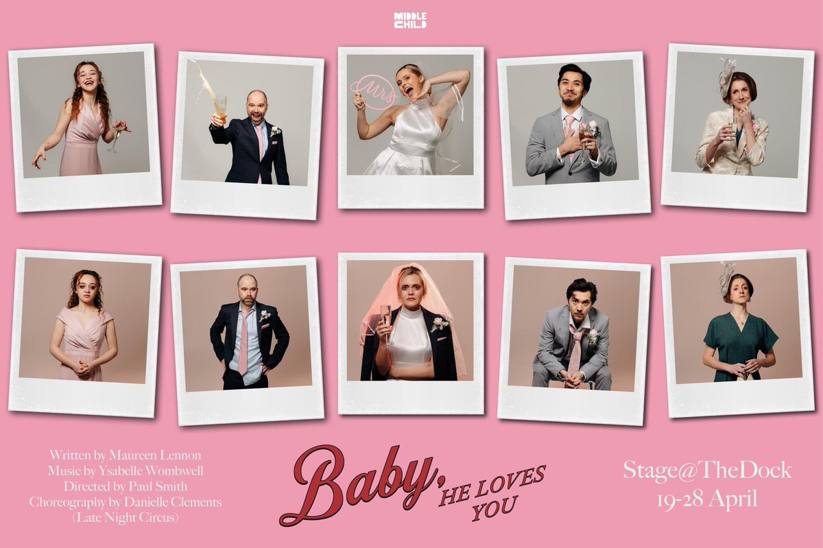 1 WEEK until we open Baby, He Loves You @MiddleChildHull SO excited. Wedding marquee, prosecco, pre-wedding jitters, aerial hoop, Lads lads lads, Sassy Mother of the bride, Dress drama. Epic. middlechildtheatre.co.uk/baby-he-loves-… #hull #theatre #drama #newwriting #wedding #donttellthebride