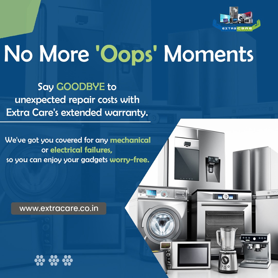 Say goodbye to 'Oops' moments and hello to peace of mind! Extra Care's extended warranty ensures you're protected against unexpected repair costs, allowing you to enjoy your gadgets worry-free. Trust us to keep your devices covered. 💻🔐

#ExtendedWarranty #WorryFreeGadgets