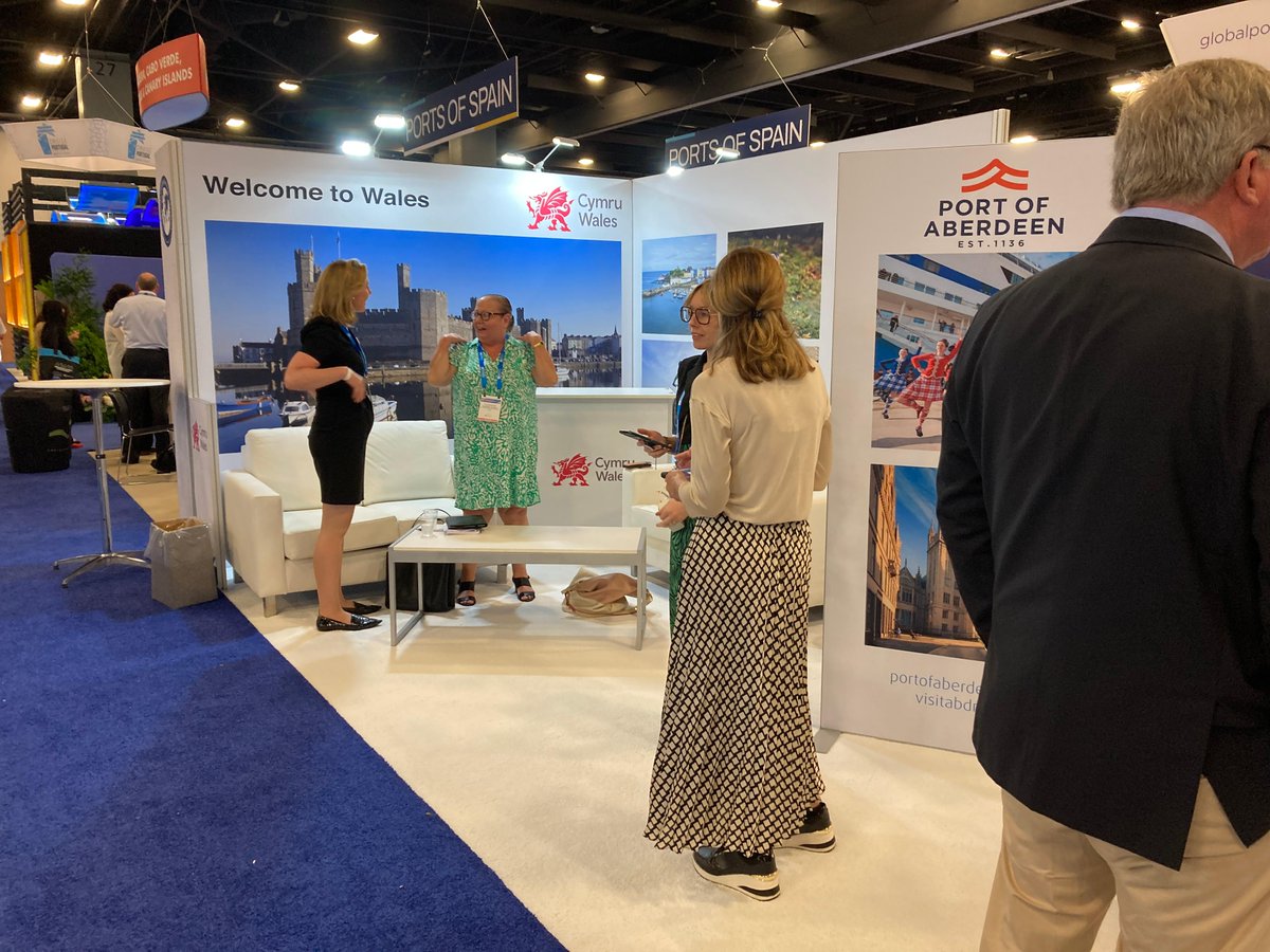 It’s been a great week for #CruiseWales showcasing our fabulous ports and destinations at @SeatradeCruise 2024.