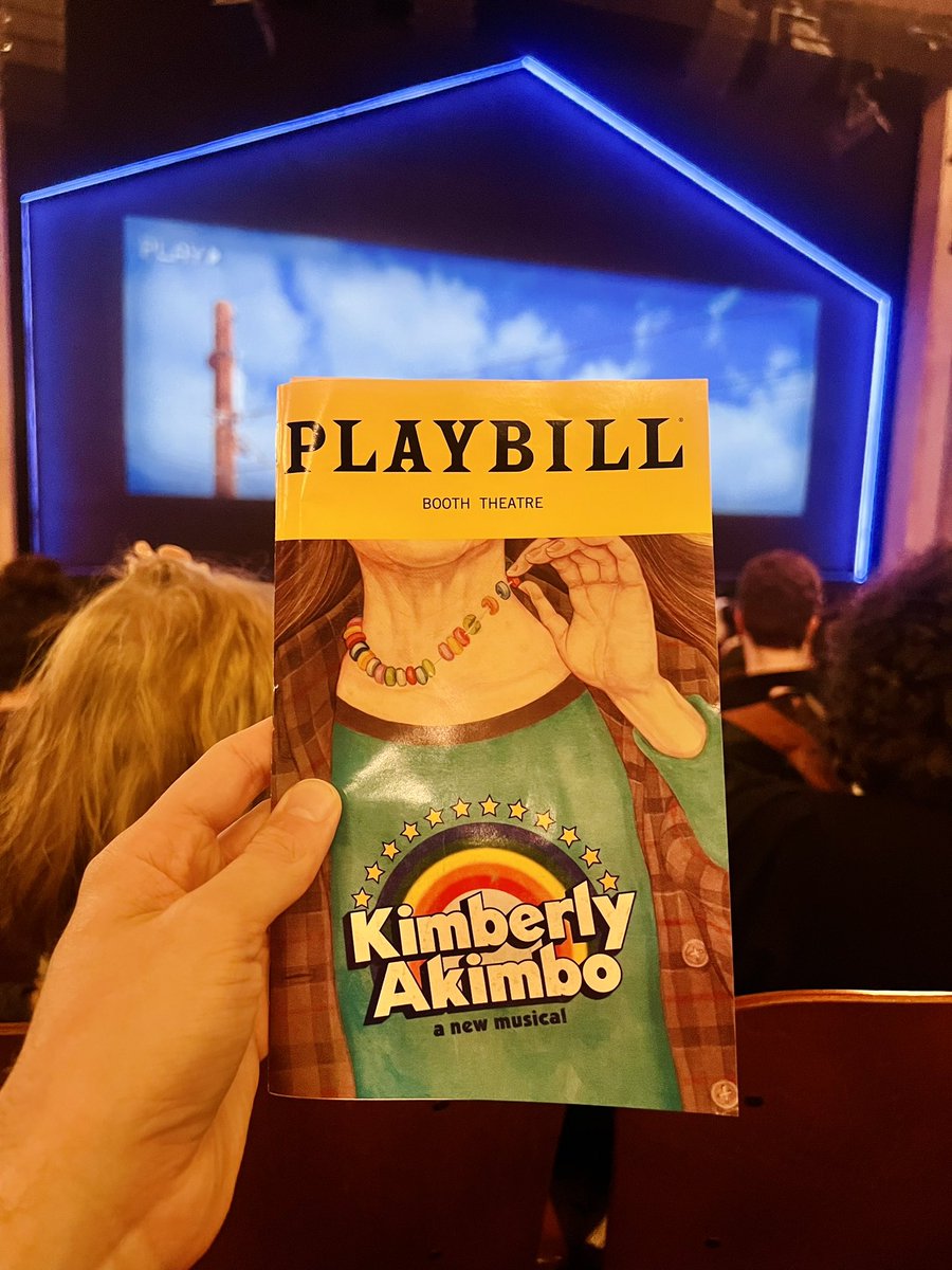 Really loved @AkimboMusical - it’s a musical so full of heart and joy with a reminder that you really have to live your life to the fullest as it’s the only one we have. Can see why this playful and imaginative story won a Tony. What a heartwarming hoot of a show.