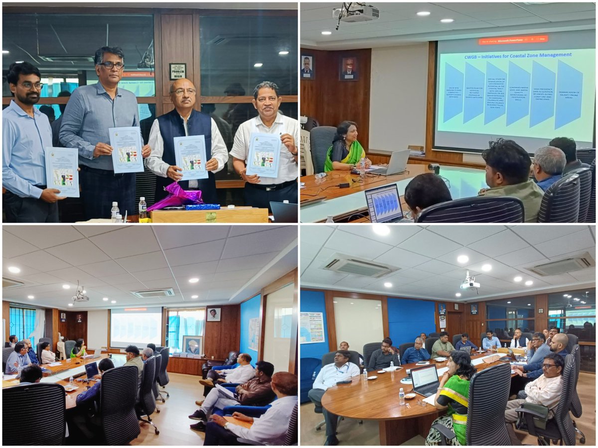 Ist Quarterly Meeting for Goa State was arranged by CWC & CGWB with WRD, Govt. of Goa at Goa. Smt. Sangita P. Bhattacharjee, Sc-D delivered presentation on Initiatives of CGWB in Coastal Zone Management in Goa State. @DoWRRDGR_MoJS