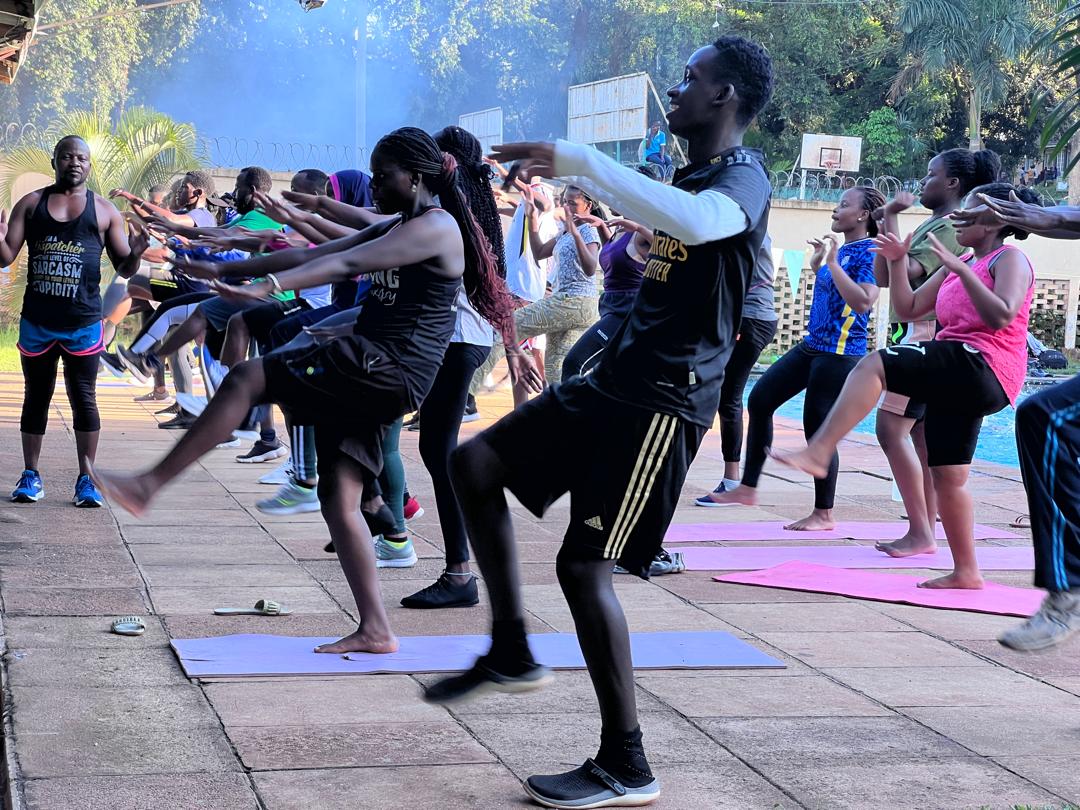 Remember who you're doing it for. Be proud. Make fitness a habit. Keep going. Every workout counts. Spread love, invite others. Exercise is a healthy choice, Join us today at 5pm at @Makerere university swimming pool arena #KeepItAtTekSports