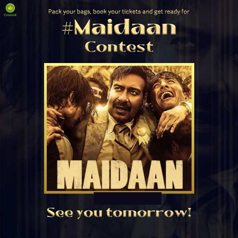 🎬 Keep your popcorn ready 🍿 and brace yourself for the mesmerizing spectacle of football in #Maidan! ⚽
Stay tuned as the contest drops tomorrow. Participate and win BMS voucher!

#bollywoodmovies #movies #entertainment #bookmyshow #vouchers #contestalertindia #crownit #Maidaan