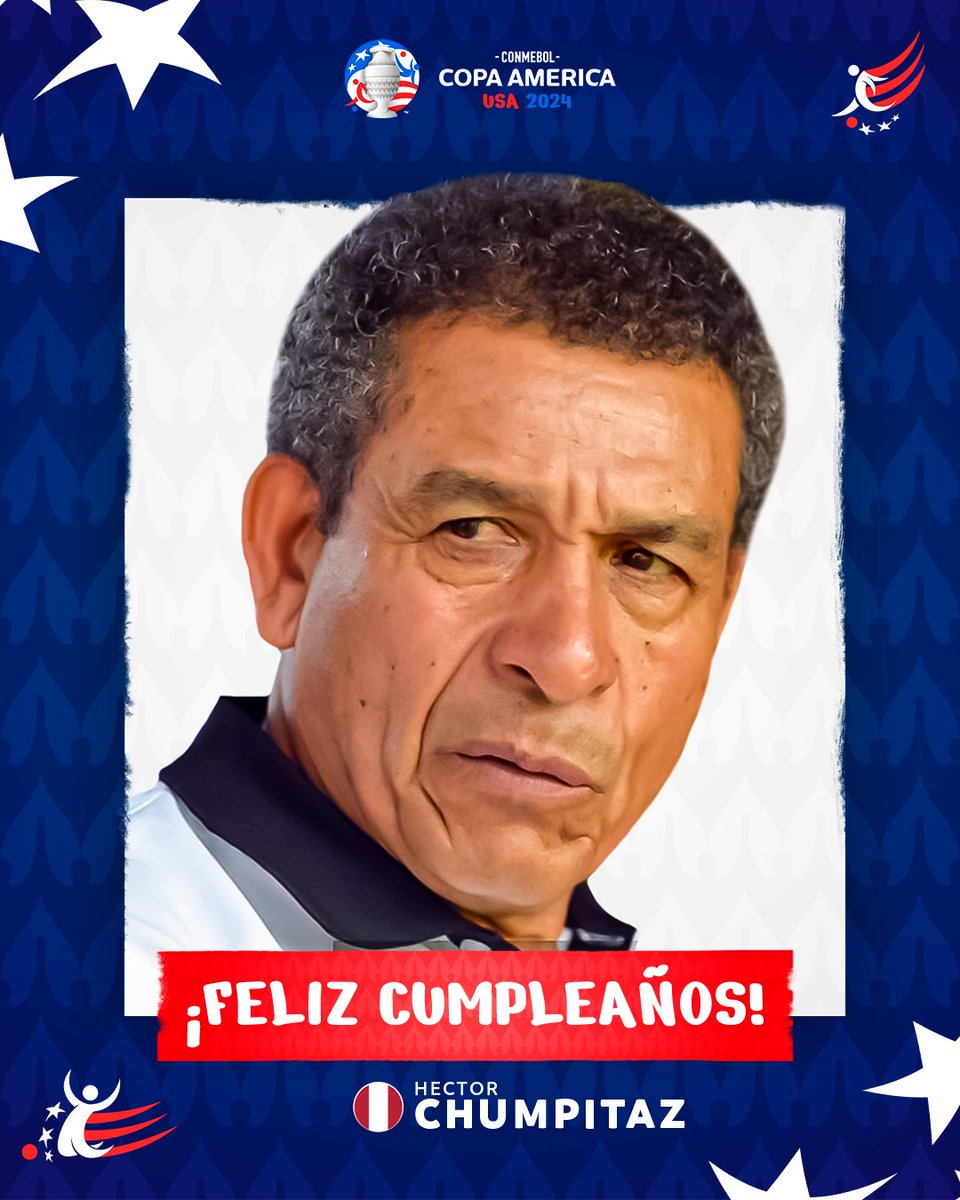 ¡Feliz cumpleaños, Héctor Chumpitaz! 🇵🇪

Emblema de la Selección de Perú y campeón de la CONMEBOL Copa América™ 1975 🏆

#VibraElContinente