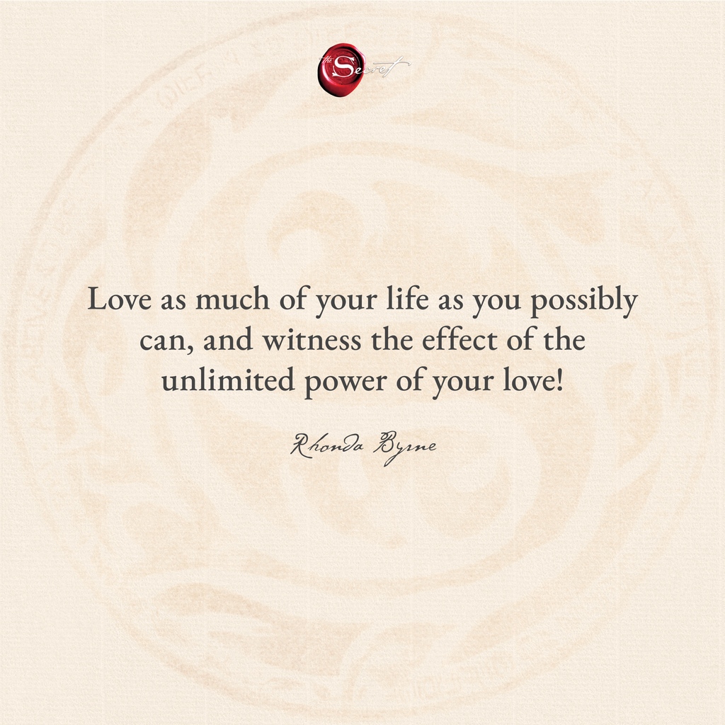 Love unceasingly. Leave a ❤️ below to manifest your dreams. 'Love as much of your life as you possibly can, and witness the effect of the unlimited power of your love!'