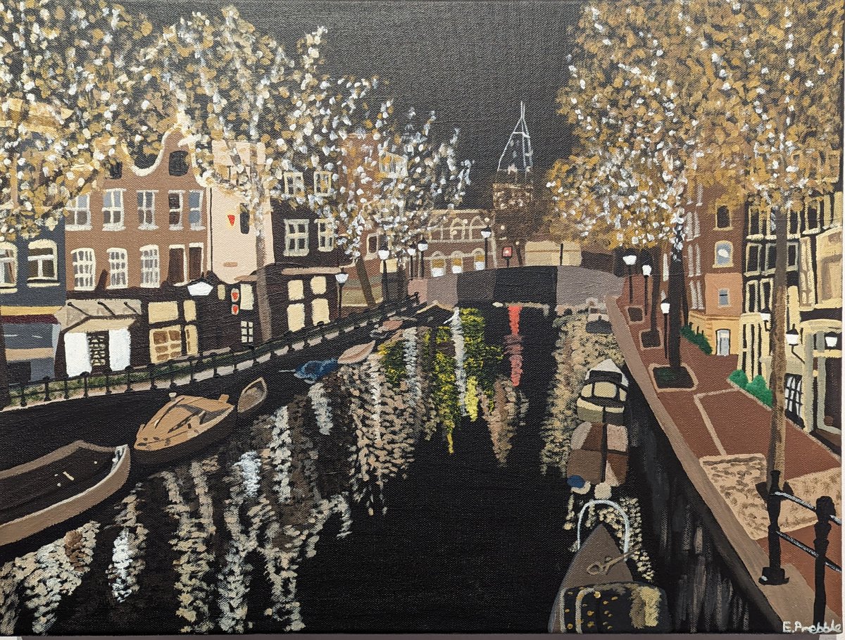 Only two days left to see the vibrant artwork in the Ellen Prebble exhibition. Amsterdam, Acrylic on canvas, 2023 #EllenPrebble #ProjectartWorks