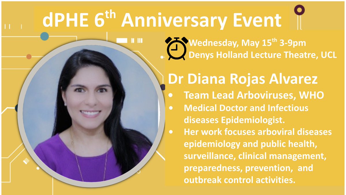 Excited to announce one of our Keynote speakers - Dr. Rojas Alvarez @drdianaro @WHO, speaking on 'One Health: A multisectoral approach for preparedness, prevention & control of vector borne diseases'. #OneHealth #DigitalHealth More event information via: tinyurl.com/6thdphe