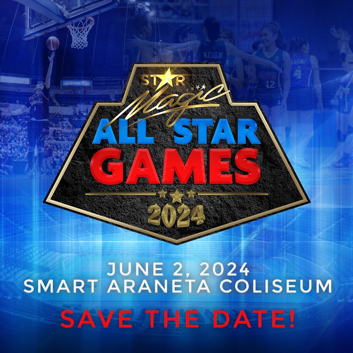 Time to gear up because the most epic sporting event of the year is back! 🏀🏐🏅 Don't miss out on the STAR MAGIC ALL STAR GAMES, happening on June 2, 2024, at the Araneta Coliseum! Stay tuned for ticket selling details! #StarMagic #StarMagicAllStarGames2024