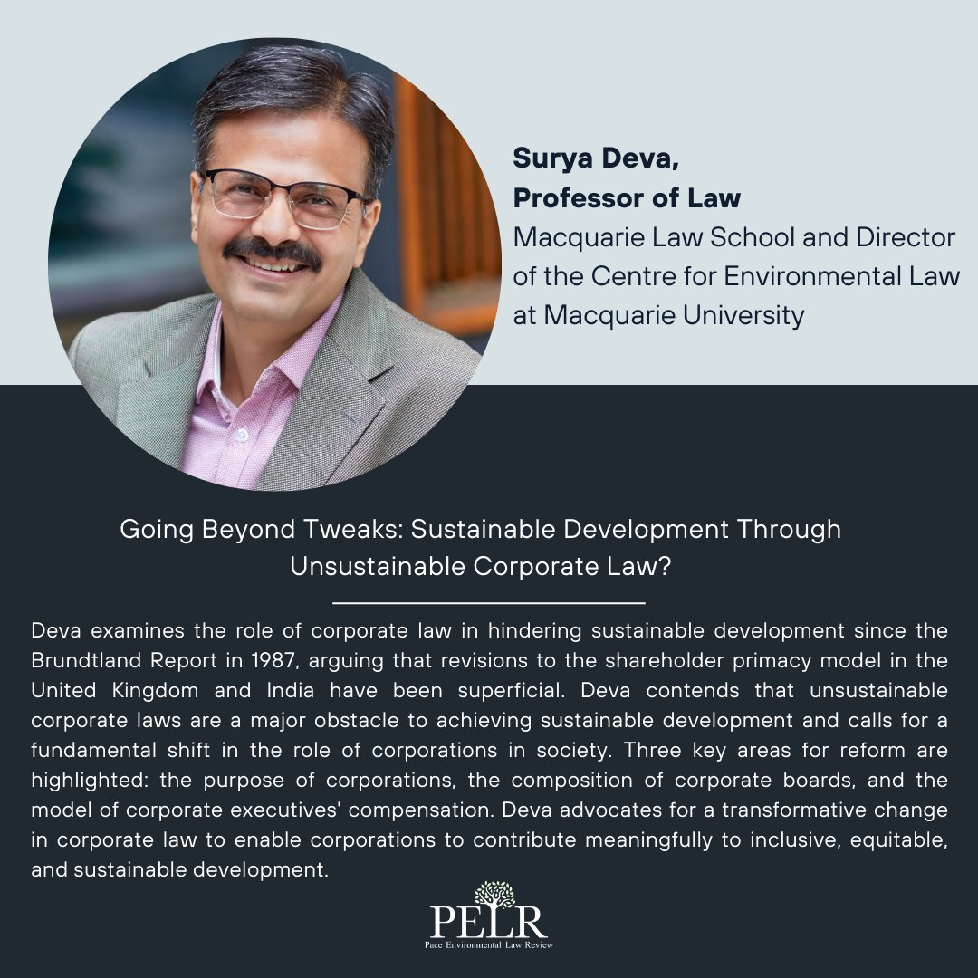 Surya Deva (@profsuryadeva) on Twitter photo Looking forward to speaking at this <a href="/PaceEnvtLRev/">Pace_Env't_Law_Review</a> Symposium on "sustainable business law": pelr.blogs.pace.edu/symposium-info… It will be very late for people in my part of the world, but hope those in the Americas and Europe can join. Register here: pace.zoom.us/webinar/regist… Looking forward to speaking at this <a href="/PaceEnvtLRev/">Pace_Env't_Law_Review</a> Symposium on "sustainable business law": pelr.blogs.pace.edu/symposium-info… It will be very late for people in my part of the world, but hope those in the Americas and Europe can join. Register here: pace.zoom.us/webinar/regist…