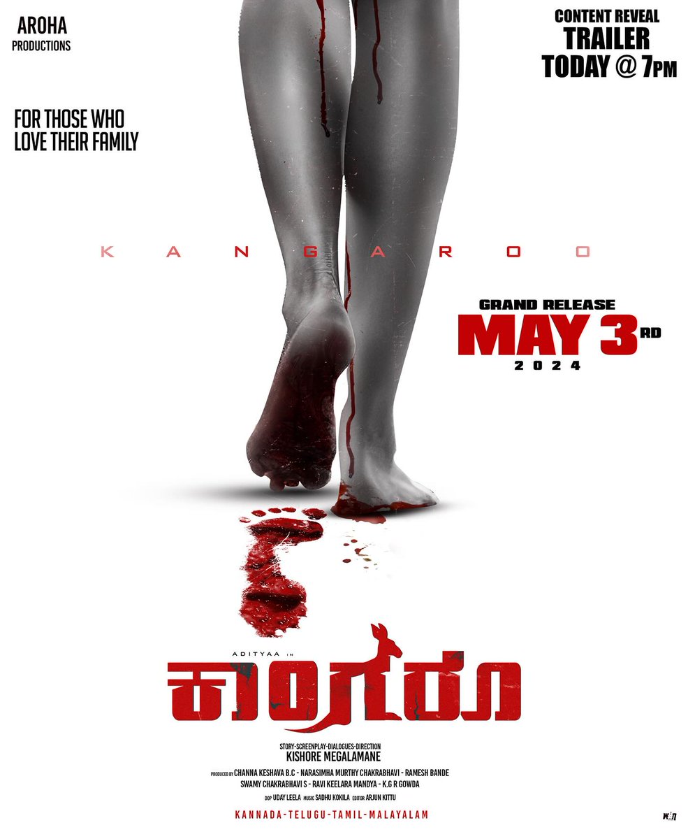 filmycorner9's tweet photo. #Adityaa New Movie Theme Poster #Kangaroo 🔥

Trailer Today at 7PM https://t.co/vmKxWskAk0
