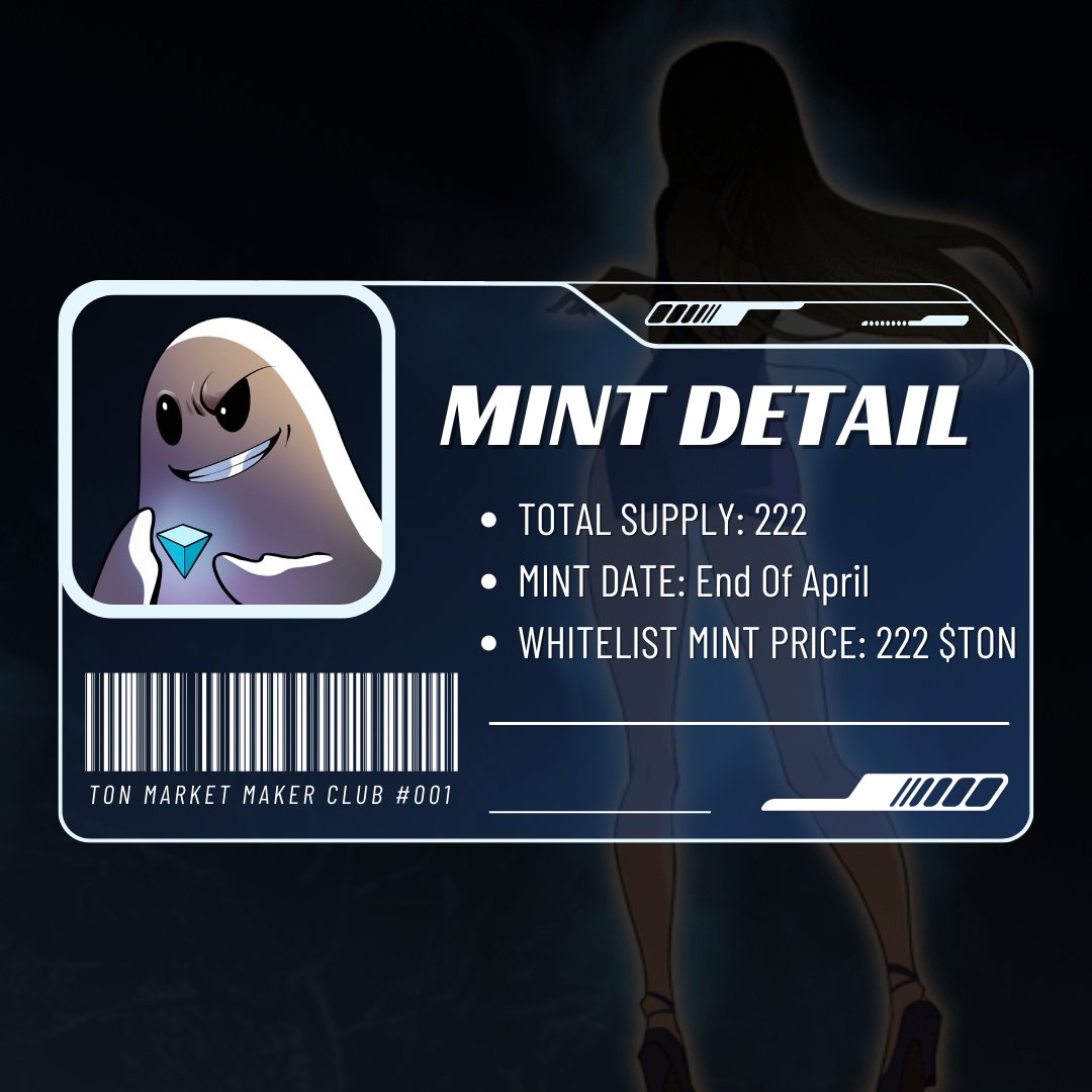 🔵 TMM Club is about to open. 222 NFTs are ready to make a splash. Total Supply: 222 Mint Date: End of April Whitelist Mint Price: 222 $TON ⚠️In our Whitelist Round, there are 100 spots available. We're allocating fewer than 250 spots, giving you a 40-50% chance to mint…