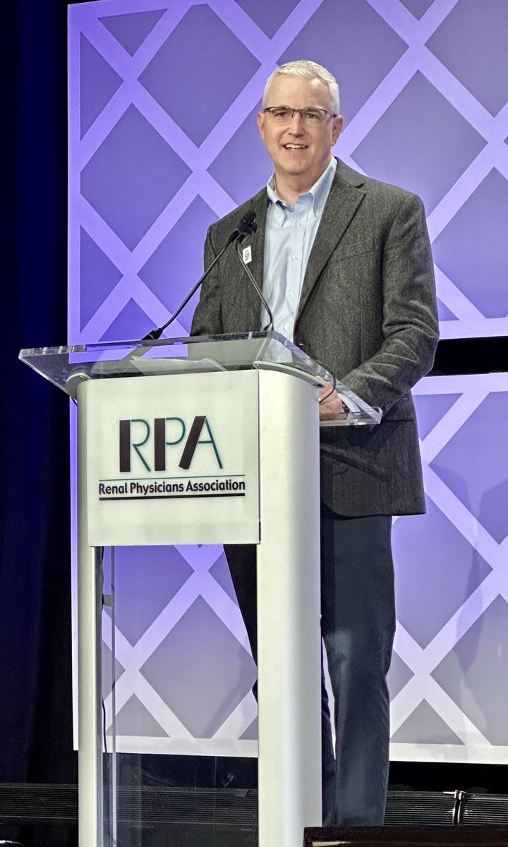 Good morning! @BowmansSpace kicking off @RPANephrology 50th anniversary #RPA50 Annual Meeting!