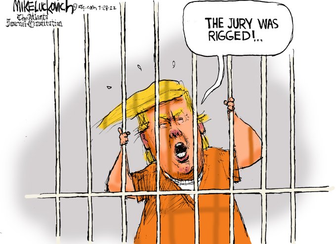 Trump lost, he was voted out of office. When lies, conspiracies, lawsuits, & bullying didn't change the fact that he lost, he tried to seize power! He planned the insurrection! He's guilty of treason! He belongs in prison! #ProudBlue #TrumpForPrison2024 #VoteBlueToStopTheStupid