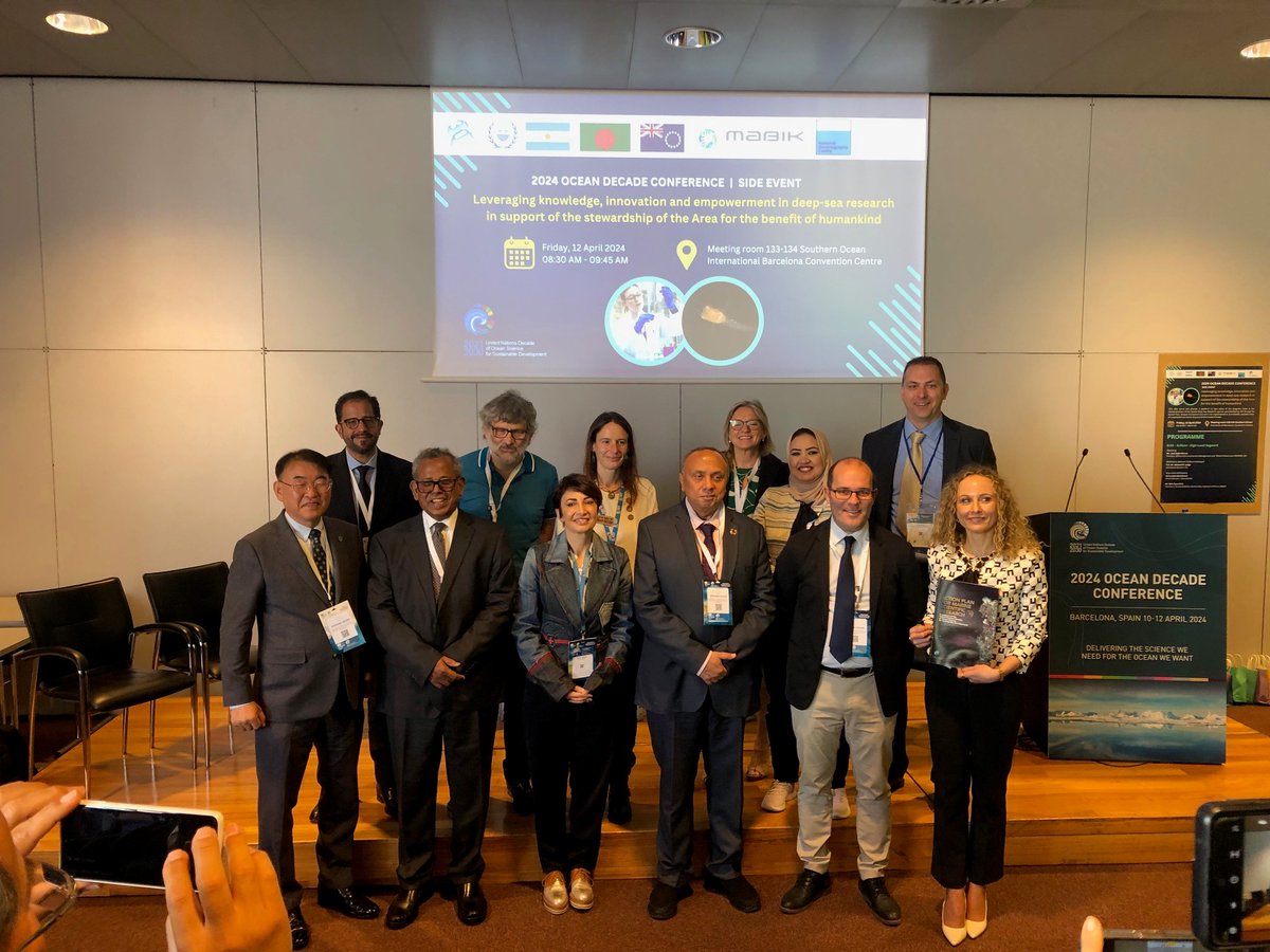 This morning, our Head of Marine Policy Alan Evans moderated a @UNOceanDecade Conference satellite event 'Leveraging knowledge, innovation and empowerment in deep-sea research in support of the stewardship of the Area for the benefit of humankind'. 🌊#OceanDecade24