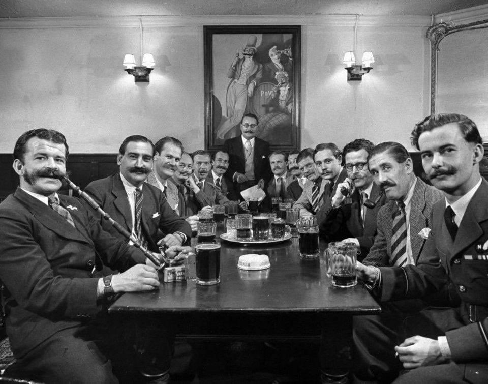 Je much nai te kuch nai. The UK version Members of the London Handlebar Club 1947