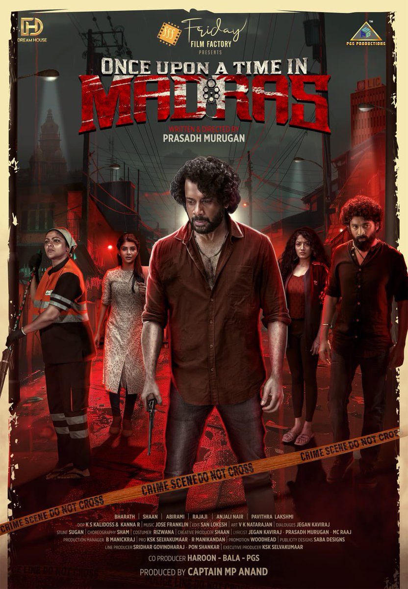 arya_offl's tweet photo. Step into the enchanting streets of Madras, where every corner holds a story waiting to be told. 
🎬 Presenting the First Look Poster of  'ONCE UPON A TIME IN MADRAS’
@FFF_offl
Starring: @bharathhere @abhiramiact @Anjalinairoffl @itspavitralaksh @ShaanHumane @pgssaravanakhu1 @rajajeemanickam @ActorAroul @ActorSyed1 @kannandop @prasadhmurugan

#OTM #onceuponatimeinmadras #actorbharath #fff #fridayfilmfactory